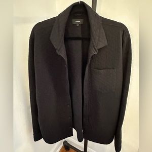 Vince black long sleeve button down